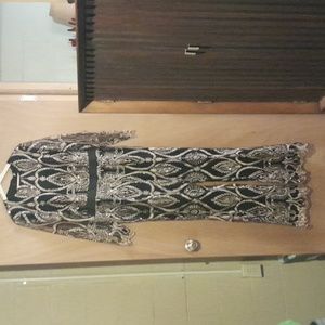 NWT BooHoo Sequin Damask Jumpsuit